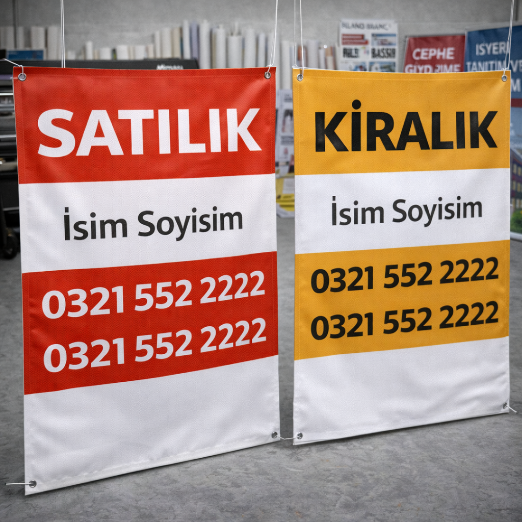 Satılık / Kiralık Afiş Baskı